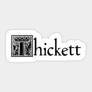 Thickett Logo Sticker